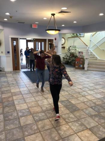 St. Andrews Village, Wiscasset Elementary School, Valentine’s Day, singing