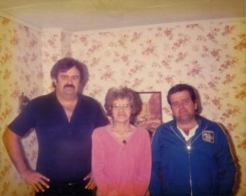 Tom’s uncle Jerry, left, and his father Jimmy pose with their mother. As close as Tom is to his father in looks, Tom’s siblings say he is even closer to their uncle Jerry. Courtesy photo