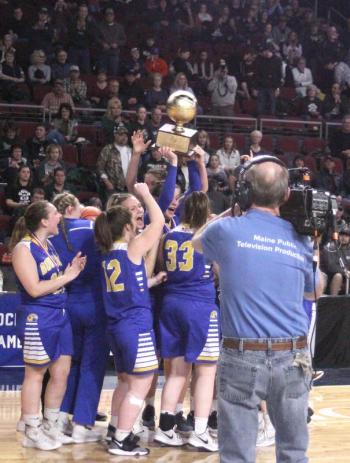 Hoisting the Gold Ball! STEVE EDWARDS/Boothbay Register