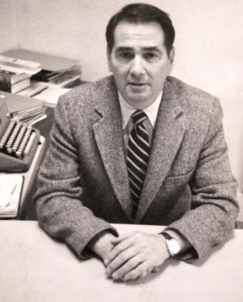 Roy Farmer at his office desk as many of his friends and professional colleagues remember him. Courtesy of Shelia Sawyer