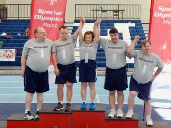 The adult team, from left, Donny Dunning, Danny Miller, Ronda LeConte, Joey Ranco and Matt Farnham. Courtesy of Earl Brewer