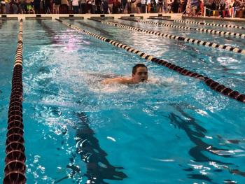 Vincent Giles 50 free. Courtesy of Toby LeConte