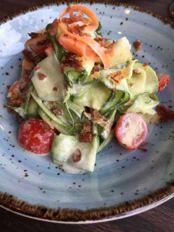 Zucchini asparagus salad. KELLIE BIGOS/Boothbay Register
