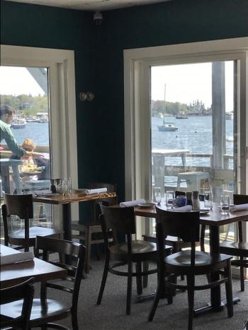 Taka has indoor or outside seating. KELLIE BIGOS/Boothbay Register