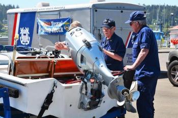 Vessel Safety Checks performed by the USCG Auxiliary are free and only take a few minutes. Ensure that your boat meets all state and federal regulations for equipment and safety items before you head out with the family. Inspection results are confidential. Courtesy of USCG Auxiliary (archive photo)