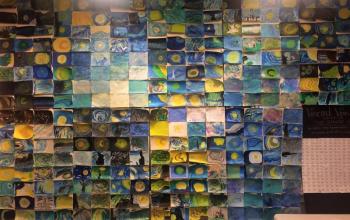 “Starry, Starry Night” by the art students of Boothbay Region Elementary School. See it in this year’s Student Art Show featuring student artists in the Boothbay region May 16-19. LISA KRISTOFF/Boothbay Register