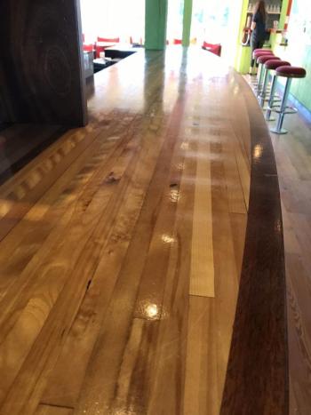 Bowling alley counter. KELLIE BIGOS/Boothbay Register