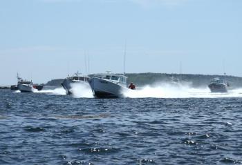 Motivation leads a race. STEVE EDWARDS/Boothbay Register