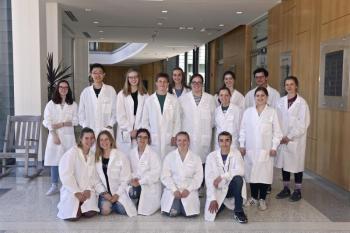 Maine high school students spent a week at Bigelow Laboratory for Ocean Sciences immersed in ocean research as part of the 30th annual Keller BLOOM Program. Pictured from left, back row: Harmony Dawson, Zachary Bhe, Katie Callahan, Toby Seidel, Haley Leavitt, Jordyn Miller, Katherine Bowen, Olivia Kelly, Hayden Platteter, Camille Michaud, and Shanti Gallivan; front row: Josephine Ek, Jordan Snell, Sydnie Della Croce, Rosemary Cumback, and Jacob Pelletier. Robert Mitchell photo