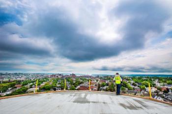 Current construction on the Linda and Diana Bean Heliport. Courtesy photo