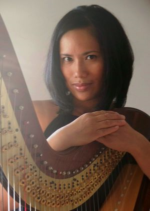 Classic jazz harpist Riza Printup.