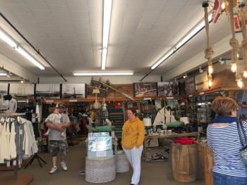 The entrance to the Windjammer Emporium on Pier 1. LISA KRISTOFF/Boothbay Register