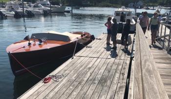Classic boats were on view. JENNY BENNETT/Boothbay Register