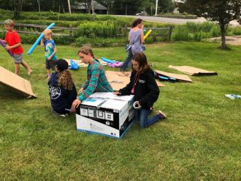 Boat building. JENNY BENNETT/Boothbay Register