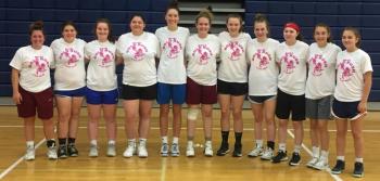 Eleven Lady Seahawks competed in the Gold Rush basketball tournament July 12-14. The team won its league championship Sunday defeating Saint Dominic’s in the final. BILL PEARSON/Boothbay Register