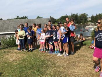 Twenty-one members of the Cusack/Alberino/Saudek/Collier family took part in the event. JENNY BENNETT/Boothbay Register