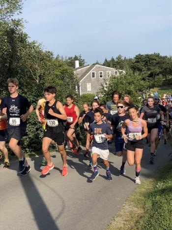 The 2019 Southport Yacht Club Rock the Boat gets under way. JENNY BENNETT/Boothbay Register