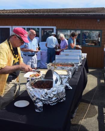 The buffet provided by the Cod Fish Head Restaurant Bob Crink photo