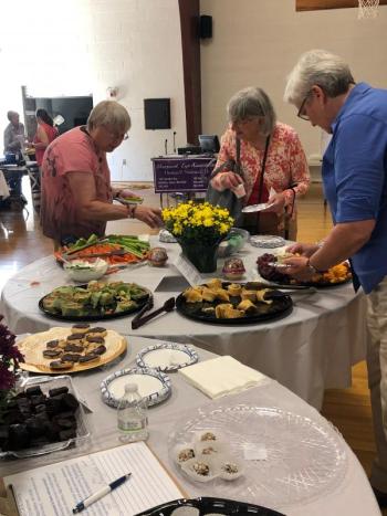 Boothbay Harbor Rotary Club donated a delicious spread of food. JENNY BENNETT/Boothbay Register