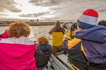 Photographing Hendricks Head Lighthouse. Mike Leonard photo