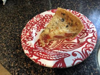 A slice of tomato pie. Lisa Orne Hallinan photo