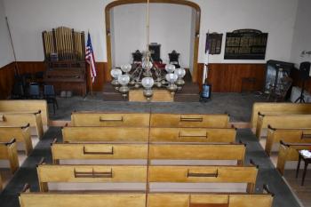 The view from the meeting house balcony. PHIL DI VECE/Wiscasset newspaper