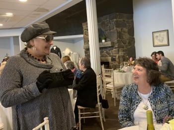 Model Kelcey Cheska of Nobleboro and Linda Wood of Dresden. SUSAN JOHNS/Wiscasset Newspaper