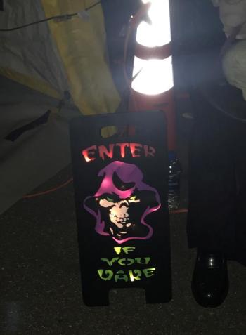 Enter if you dare! KELLIE BIGOS/Boothbay Register