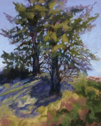 Jerri Whitman of Dresden received an Honorable Mention for “Trees” at 2019 ARTinME. Courtesy of BRAF Jerri Whitman