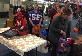 The BRYMCA field house was packed with Trunk or Treaters Oct. 31. BILL PEARSON/Boothbay Register