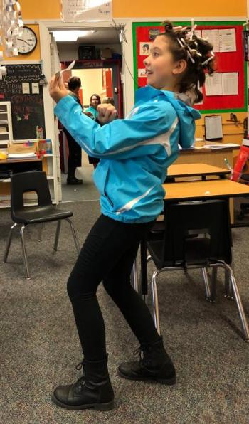 Sarah Harris warms up before the big games. JENNY BENNETT/Boothbay Register