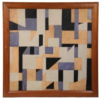 1916 dated abstract composition by Christiaan Hendrik Beekman (Netherlands,1887-1964). Courtesy of Carol Achterhof