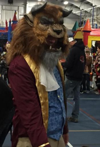 The Beast had a good time at Trunk or Treat. BILL PEARSON/Boothbay Register