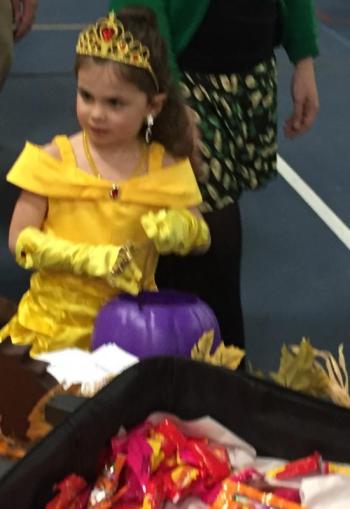 A beautiful princess seeks a royal reward of more candy. BILL PEARSON/Boothbay Register