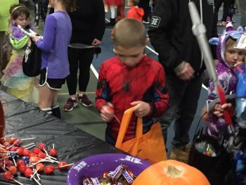 This Spiderman had an amazing time at Trunk or Treat. BILL PEARSON/Boothbay Register