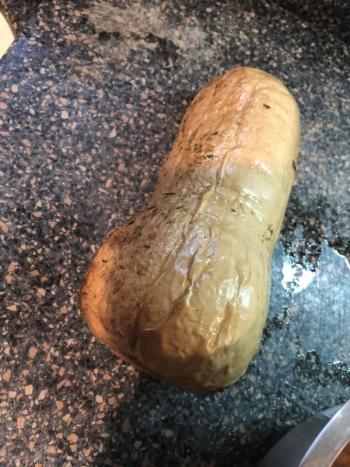 Let your roasted squash rest before cutting. Lisa Orne Hallinan photo