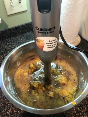 Getting ready to blend the ingredients. Lisa Orne Hallinan photo