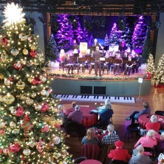 A stunning setting for the Community Band concert! The Opera House halls are always decked out for the holidays! Courtesy of the Opera House