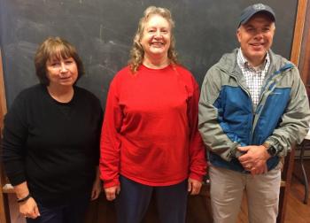 From left are Boothbay Region Lions Club board members Karen Nickerson, Wendy Greenleaf and Glenn Tilton. BILL PEARSON/Boothbay Register