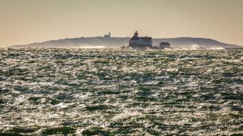 The choppy ocean near Cuckolds Light off Newagen. Mike Leonard photo