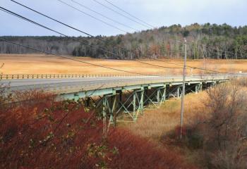 The Station 46 bridge on Route 1, Woolwich. PHIL DI VECE/Wiscasset Newspaper