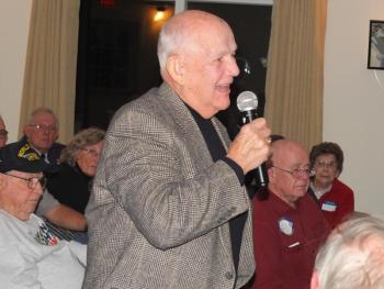 Vietnam veteran Mike Fritz was one of 31 local veterans saluted Nov. 7 during a celebration of military service dinner at the Rotary Club of Boothbay Harbor. BILL PEARSON/Boothbay Register