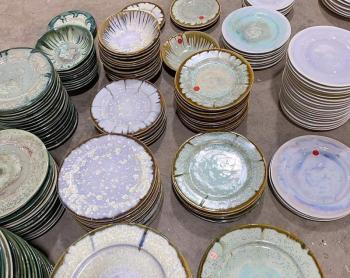Ceramic seconds up for sale ... great deals. Courtesy of Alison Evans