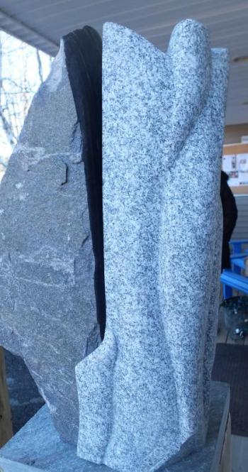 “The Spirit I Crave,” by Isabel Catherine Kelley, completed during the Maine Stone Symposium in August. Isabel Catherine Kelley,