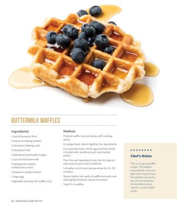A page right out of the cookbook, “Over Easy & Over The Top,” by Mark Osborn and Buzz Makarewicz. Courtesy of the authors