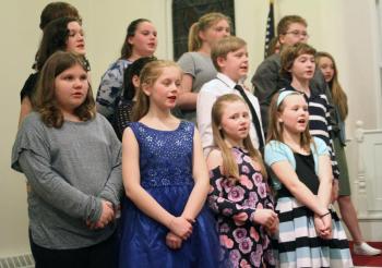 Fifth and Sixth Grade Chorus. STEVE EDWARDS/Boothbay Register