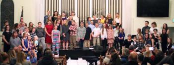 Members of the Boothbay Region Elementary School choruses present their winter concert. STEVE EDWARDS/Boothbay Register