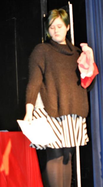 Nataleigh Blackman as Karen: Portrait of a new war widow. LISA KRISTOFF/Boothbay Register