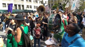 Noah plays the bass drum just a few weeks ago. Courtesy photo