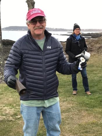 Peter Ripley and Susan Anderson join in the Ocean Point fun. Courtesy of Marilyn Heise